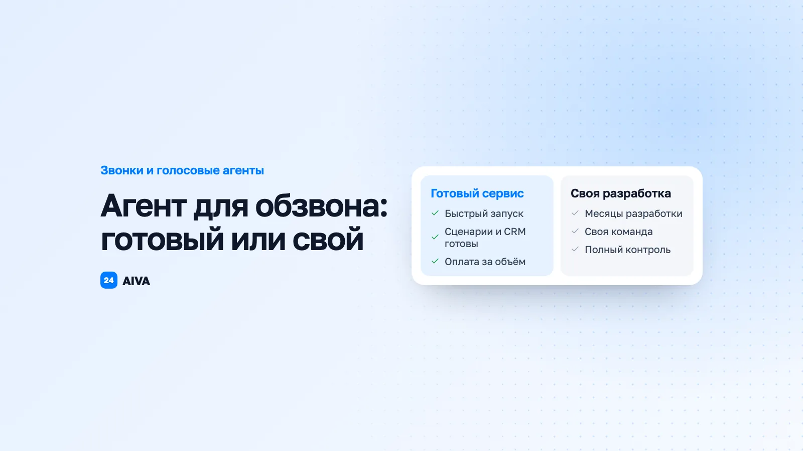 Голосовой ИИ-агент: готовый сервис или своя разработка
