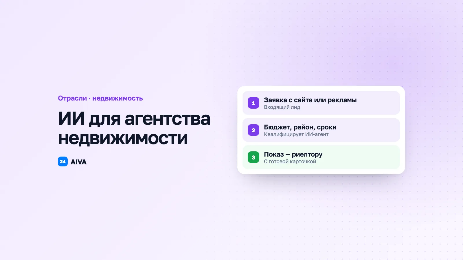 AI для агентства недвижимости: квалификация лидов и автообзвон базы